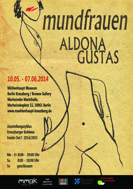 Poster Aldona Gustas Ausstellung